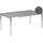 Beliani Gartentisch 180 x 90 x 76 cm Grau/Silber