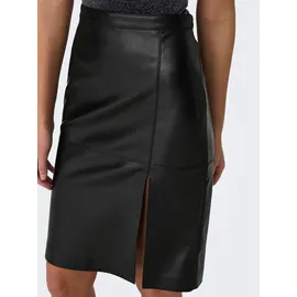 Only Lederimitatrock Damen Schwarz 36