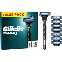 Gillette Mach3 Rasierer mit 8 Ersatzklingen