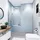 Breuer Duschrückwand Silbergrau