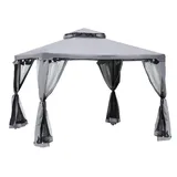 Outsunny Pavillon Polyester, Metall