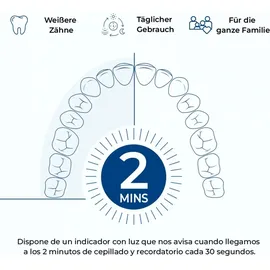 Mobiclinic Elektrische zahnbürste, Wiederaufladbar, Electric toothbrush, Weiß