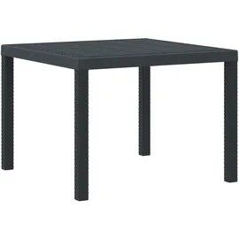 vidaXL Garten Essgruppe 3 pcs Anthrazit Polt Rattan