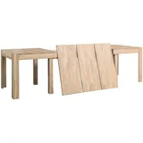 Nordic Story Esstisch ausziehbar XL 160-280 cm Massivholz Eiche Küchentisch Wohnzimmertisch Möbel Landhaus Nordic Eiche Gebleicht