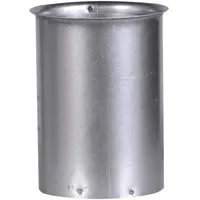 FireFix Wandfutter Metall Ø 80 mm doppelt schwarz