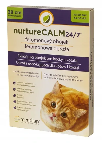 NurtureCalm 24/7 Feline Pheromone Collar - beruhigendes Halsband für Katzen (Rabatt für Stammkunden 3%)