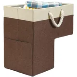Treppenkorb | L-Form Treppenkorb Stufenkorb | Treppen Organizer Korb aus Filz | Faltbare Treppenkörbe mit Ledergriffen | Raumsparungstreppenspeicher für Wäsche Spielzeug