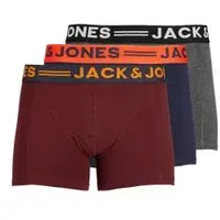 JACK & JONES JACLICHFIELD Trunks Boxershorts gestreift schwarz XXL 3er Pack