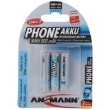 Telefon Akku AAA NiMH 800mAh ideal für schnurlose DECT Telefon