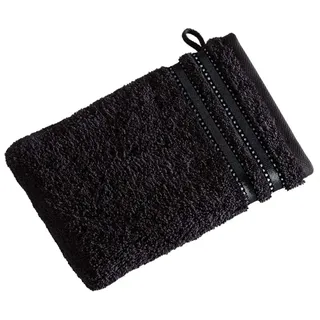 Waschlappen Cult de Luxe 16 x 22 cm Baumwolle Schwarz