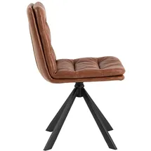 VCM ebuy24 Dean Esszimmerstuhl PU Kunstleder braun.