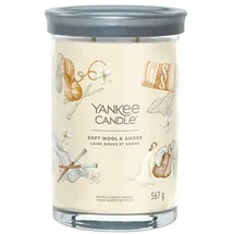 Yankee Candle Soft Wool & Amber Duftkerze 567 g beige