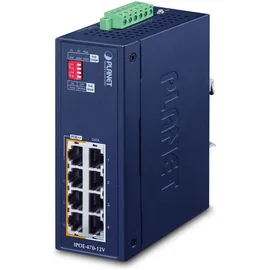 Planet IP30 Industrial IPOE-470-12V 8 Ports