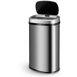 Juskys Automatik Mülleimer mit Sensor - Silber
