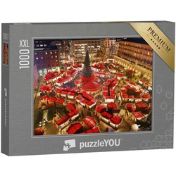 puzzleYOU Puzzle Puzzle 1000 Teile XXL „Weihnachtsmarkt am Kölner Dom“, 1000 Puzzleteile, puzzleYOU-Kollektionen Städte, Weihnachten