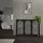 ML-Design Vitrinenschrank 120 x 93 x 40 cm Schwarz