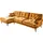 trends by hg Ecksofa »Samir L-Form« mit Strasssteinen und goldfarben Applikationen