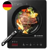Aobosi Induktionskochfeld 1 Platte,Induktionskochplatte Mit Booster-Funktion, 20