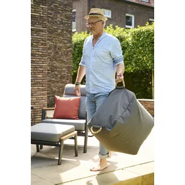 Siena Garden Sitzhocker Integral Polyester 46 x 48 x 46 cm Grau