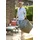 Siena Garden Sitzhocker Integral Polyester 46 x 48 x 46 cm Grau