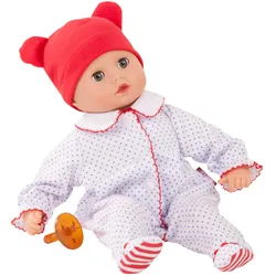 Götz - Muffin Junge, Babypuppe ohne Haare mit blauen Schlafaugen, 33 cm