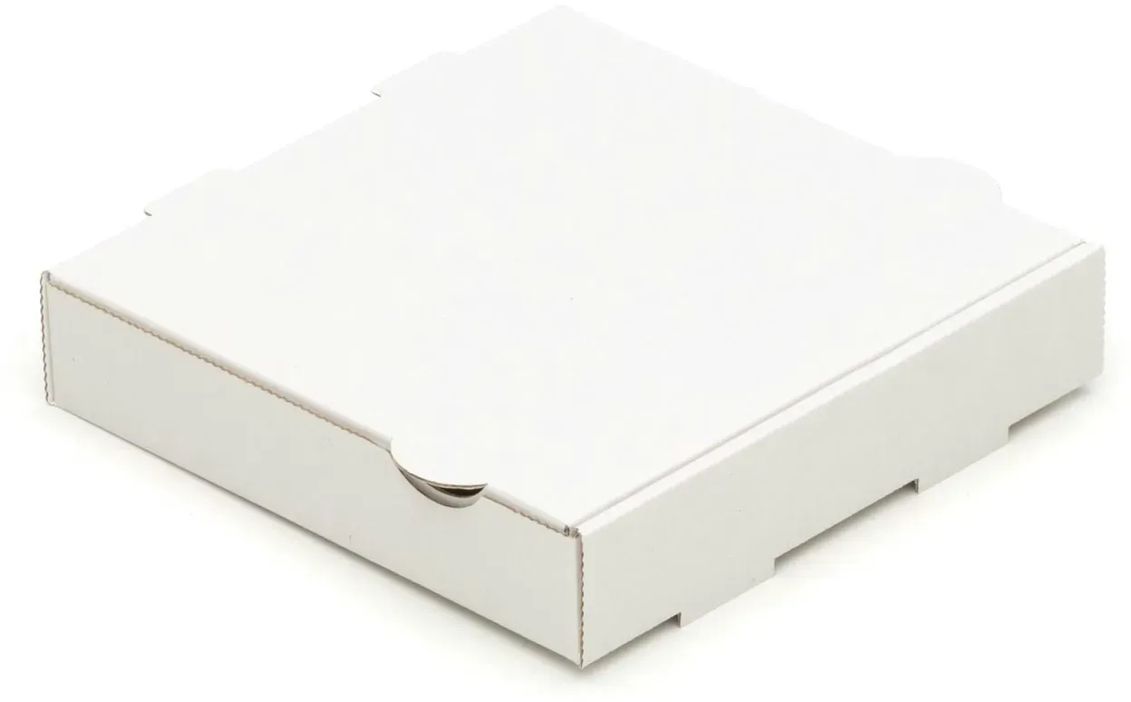 KK Verpackungen 200 Pizzakartons 200 x 200 x 30 mm Pizzaschachteln Blanko Verpackungen weiß