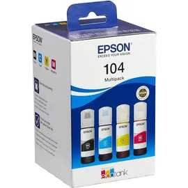 Epson 104 Tintenflaschen CMYK