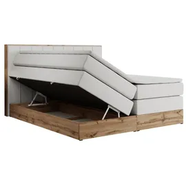 MKS Meble Boxspringbett 200 x 200 cm H4 Weiß
