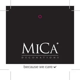 Mica decorations Windlicht Havard Polyester Braun