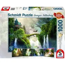 SCHMIDT SPIELE 59911 PU1000T Puzzle 1000 Teile Verwunschene Quelle