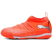 Puma Future 9 Match+ Mid Hallenschuhe Kinder glowing red/puma white/puma black/puma silver 33