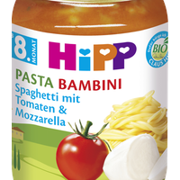 HiPP Bio Pasta Bambini Spaghetti mit Tomaten und Mozzarella 220 g