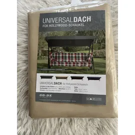Quick Star Ersatzdach Hollywoodschaukel Universal 145x210 cm Ersatzbezug Beige 3 Sitzer NEU