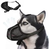 DOINEUFL Maulkorb Mittlere Hunde, Maulkorb Kleine Hunde, Reflektierend Mesh Maulkorb für Große Hunde Schäferhund Labrador, Maulkorb Giftköderschutz Hund, Maulkörbe für Hunde mit Verstellbarer (XL)