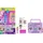 POLLY POCKET Polly Pocket-Puppe und Spielset, Diskoparty Fashion Reveal, ca. 7 cm