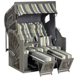 Sunny Smart Sunny Smart® Strandkorb Rustikal 405 Z XL bunt, grau Kunststoff, Holz, 9-teilig