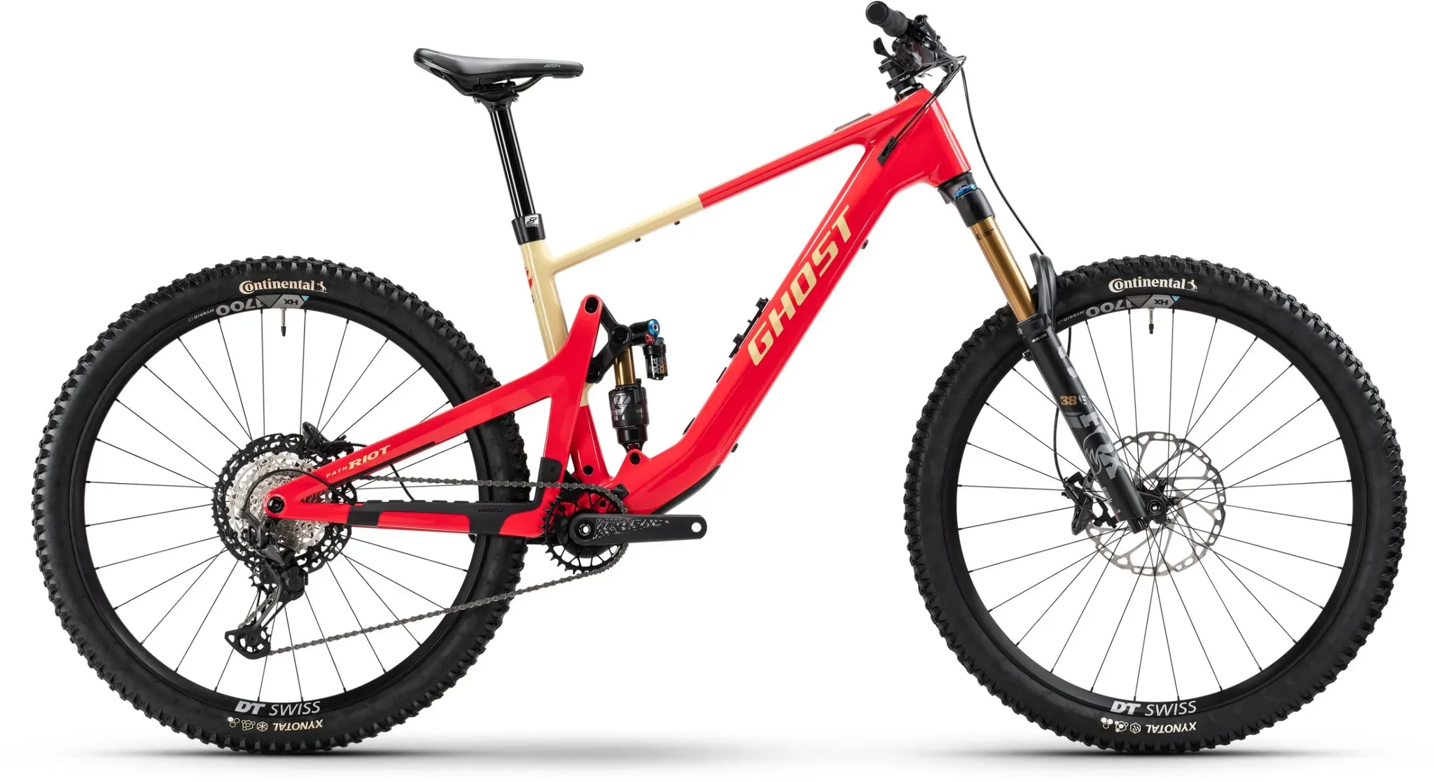 Ghost Path Riot CF Full Party Fazua Ride 60 480Wh - XL - red/yellow glacial sand