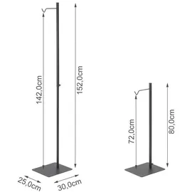 Yamazaki Garderobenständer Tower Schwarz