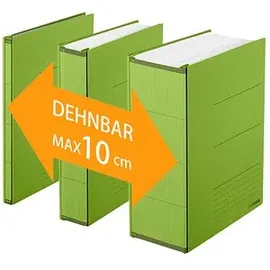 Plus Japan Zero Max Ordner grün Karton 1-10 cm DIN A4