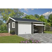 Lasita Maja Blockgarage »Falkland«, BxT: 628,6 x 635 cm