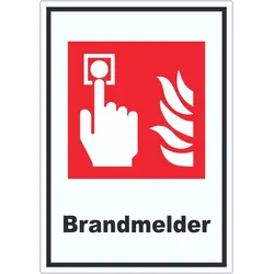 Brandmelder Aufkleber A5 (148x210mm)