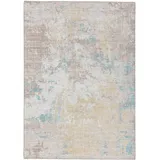 benuta pop Waschbarer Kurzflor Teppich Gelb, Textil, Abstrakt, Rechteckig, 200x1 cm Gots, waschbar, Teppiche - Moderner Kurzflor-Teppich für Wohnzimmer