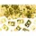 Partydeco Konfetti Zahl 50 2x1cm 15g Gold