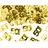 Partydeco Konfetti Zahl 50 2x1cm 15g Gold