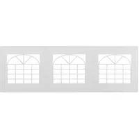 Outsunny Seitenwand für Pavillon 6 x 2 m Weiß