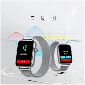Joyroom JR-FT5 IP68 Smartwatch mit Anrufannahmefunktion – Silber Touchscreen,