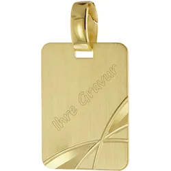 trendor 51800 Anhänger mit Namen Gold 333 / 8 Karat Gravurplatte