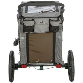 Trixie Jogger-Umbausatz grau/schwarz für Fahrrad-Anhänger M