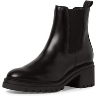 TAMARIS Damen Chelsea Boots, Frauen Stiefeletten,TOUCHit-Fußbett,schlupfstiefel,hoch,boots,stiefel,bootee,booties,halbstiefel,BLACK,36 EU