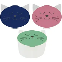 Livepac-Office 3 Pinselbecher mit 2 Tanks und Deckel / 3 Farben